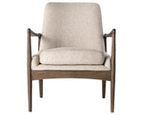Light Camel Fabric with Warm Nettlewood | Braden Chair | Valley Ridge Furniture