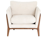 Camargue Cream Fabric with Pecan Birch | Dash Chair | Valley Ridge Furniture