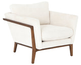 Camargue Cream Fabric with Pecan Birch | Dash Chair | Valley Ridge Furniture