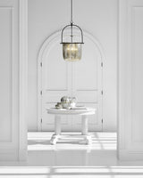 Aged Iron & Mercury Glass | Lorford Smoke Bell Lantern | Valley Ridge Furniture