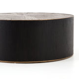 Ebony & Bright Brass | Perry Coffee Table | Valley Ridge Furniture