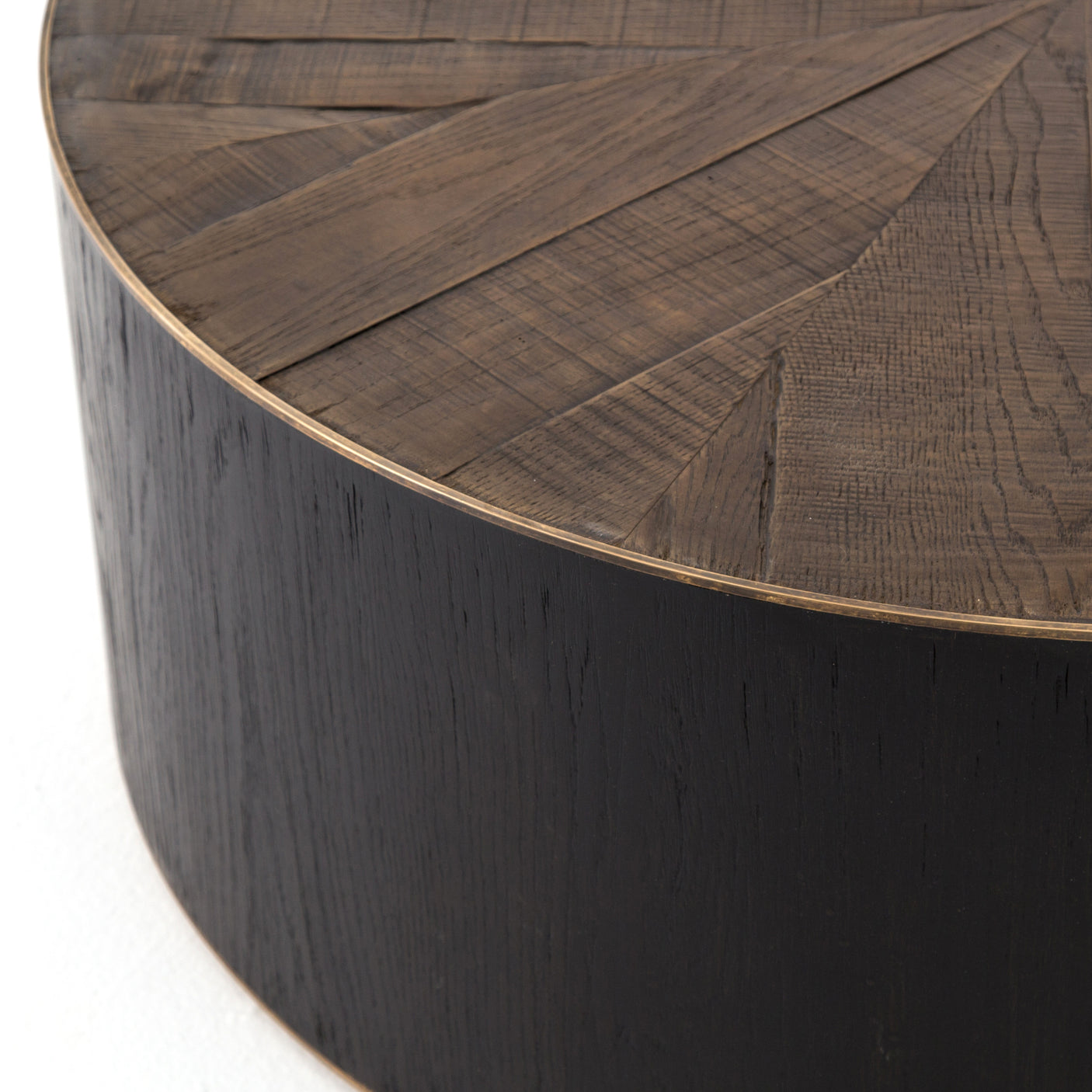 Ebony & Bright Brass | Perry Coffee Table | Valley Ridge Furniture