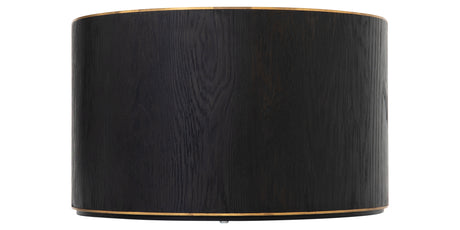 Ebony & Light Ebony with Bright Brass | Perry Bunching Table | Valley Ridge Furniture