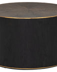 Ebony & Light Ebony with Bright Brass | Perry Bunching Table | Valley Ridge Furniture