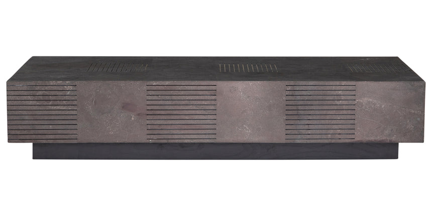Bluestone with Jet Black Oak | Masera Rectangular Coffee Table | Valley Ridge Furniture
