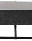 Bluestone with Light Rustic Black Iron | Keppler Square Coffee Table | Valley Ridge Furniture