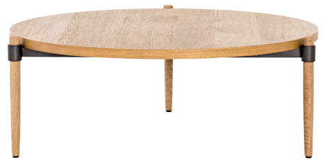 Smoked Drift Oak with Waxed Black Iron | Holmes Coffee Table | Valley Ridge Furniture