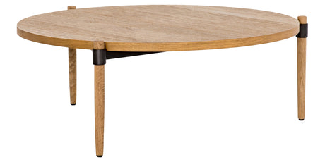 Smoked Drift Oak with Waxed Black Iron | Holmes Coffee Table | Valley Ridge Furniture