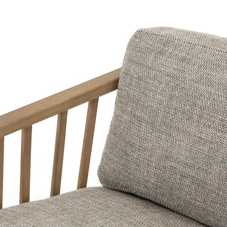 Thames Coal Fabric with Natural Parawood | Ariel Chair | Valley Ridge Furniture