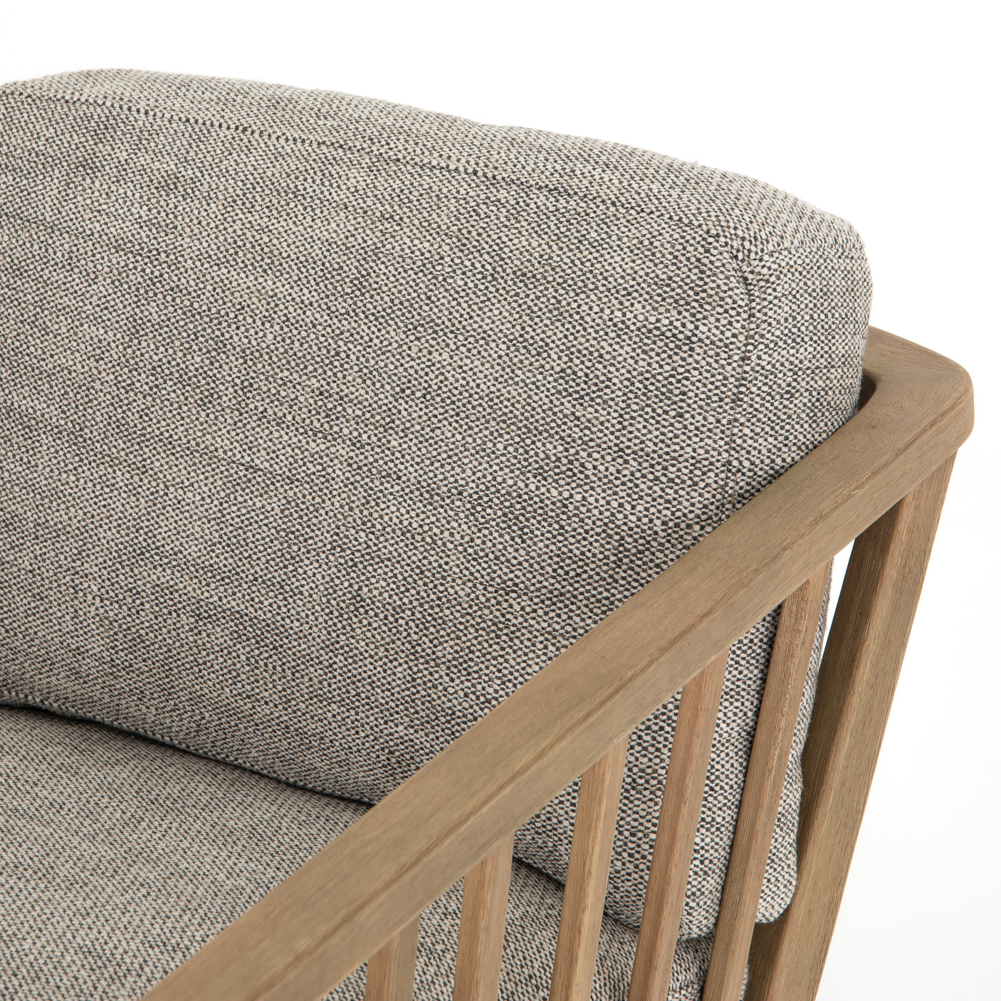 Thames Coal Fabric with Natural Parawood | Ariel Chair | Valley Ridge Furniture