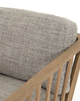 Thames Coal Fabric with Natural Parawood | Ariel Chair | Valley Ridge Furniture