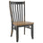 Black & Oak Washed | Canadel Champlain Dining Chair 0119 | Valley Ridge Furniture