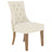 Oak Washed and Fabric TW with Antique Brass Nails | Canadel Champlain Dining Chair 317 | Valley Ridge Furniture