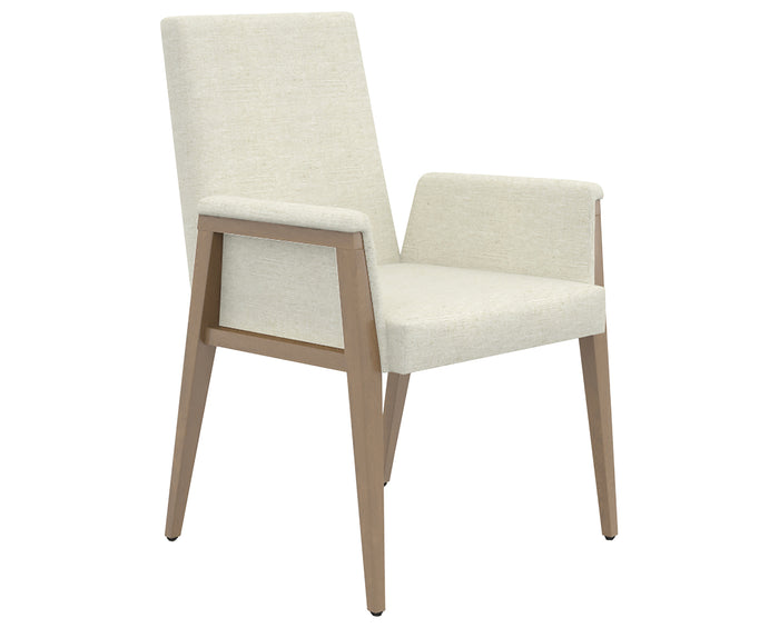 Pecan Washed & Fabric TW | Canadel Modern Dining Chair 5177 | Valley Ridge Furniture