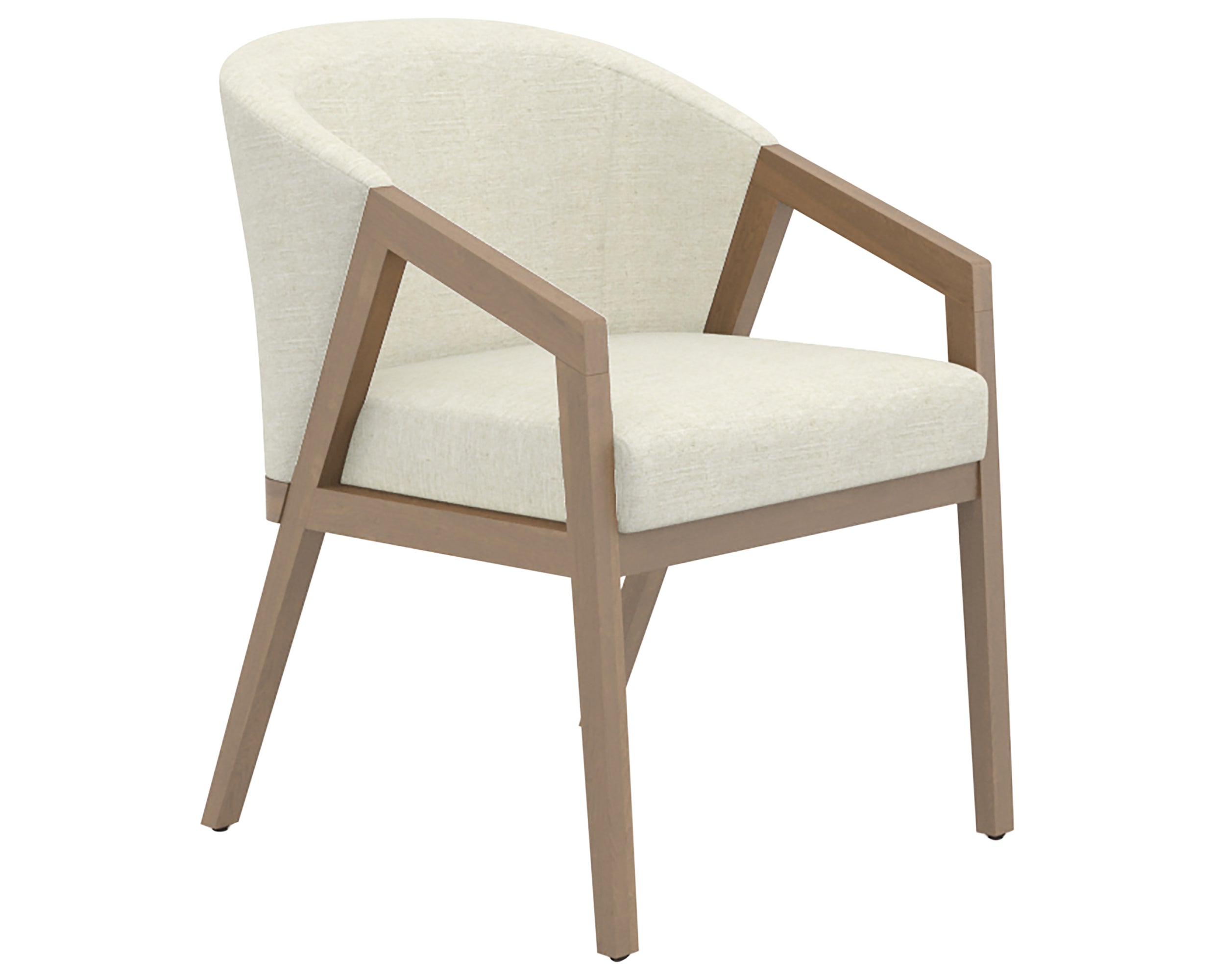 Pecan Washed &amp; Fabric TW | Canadel Modern Dining Chair 5178 | Valley Ridge Furniture