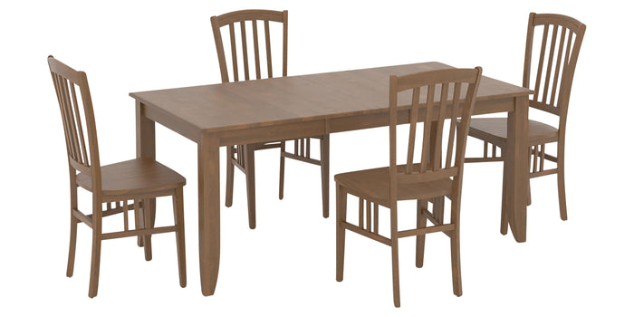 03 Oak Washed with Matte Finish | Canadel Core 3648 Dining Set | Valley Ridge Furniture