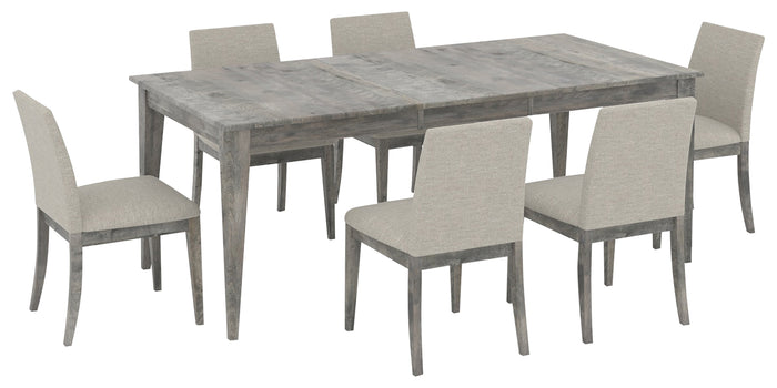 08 Shadow with Matte Finish & Fabric TB | Canadel Core 3860 Dining Set - Floor Model | Valley Ridge Furniture