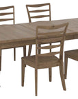 25 Pecan Washed with Distressed Finish | Canadel Champlain 4268 Dining Set - Floor Model | Valley Ridge Furniture