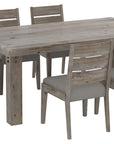 Shadow Birch with Rustic Finish and XW Faux Leather | Canadel Loft 4272 PK Dining Set - Floor Model | Valley Ridge Furniture