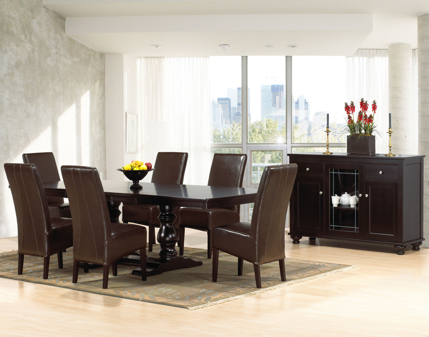 Table as Shown | Cardinal Woodcraft Charlestown Dining Table | Valley Ridge Furniture