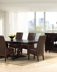 Table as Shown | Cardinal Woodcraft Charlestown Dining Table | Valley Ridge Furniture