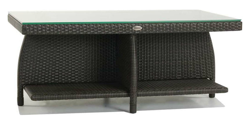 Coffee Table w/Clear Glass | Ratana Palm Harbor Collection | Valley Ridge Furniture