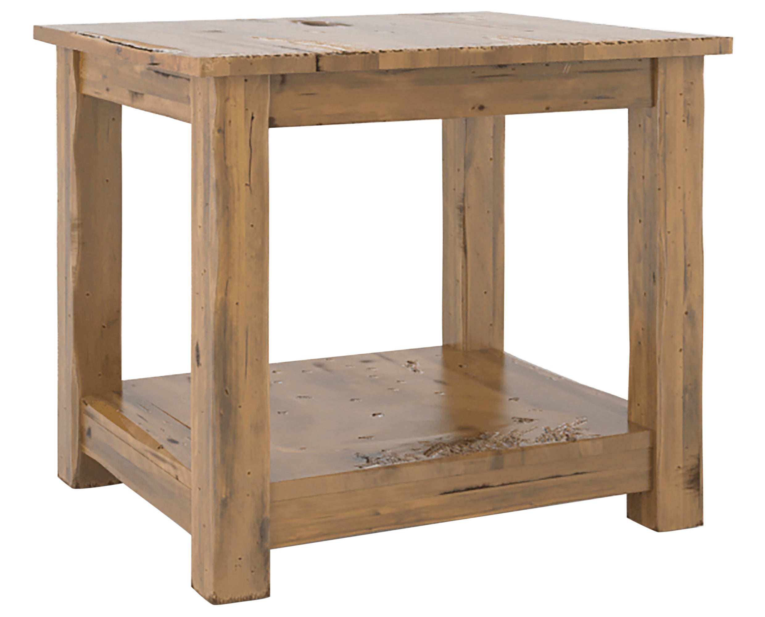 Oak Washed with HJ Legs | Canadel Champlain End Table 2824 | Valley Ridge Furniture