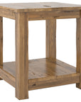 Oak Washed with HJ Legs | Canadel Champlain End Table 2424 | Valley Ridge Furniture