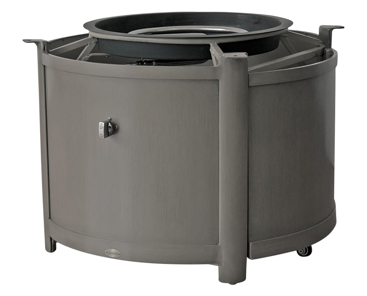 Elba Round Fire Pit Base w/Burner for 42in / 48in Round Top (Table Height) | Ratana Fire Pits Collection | Valley Ridge Furniture