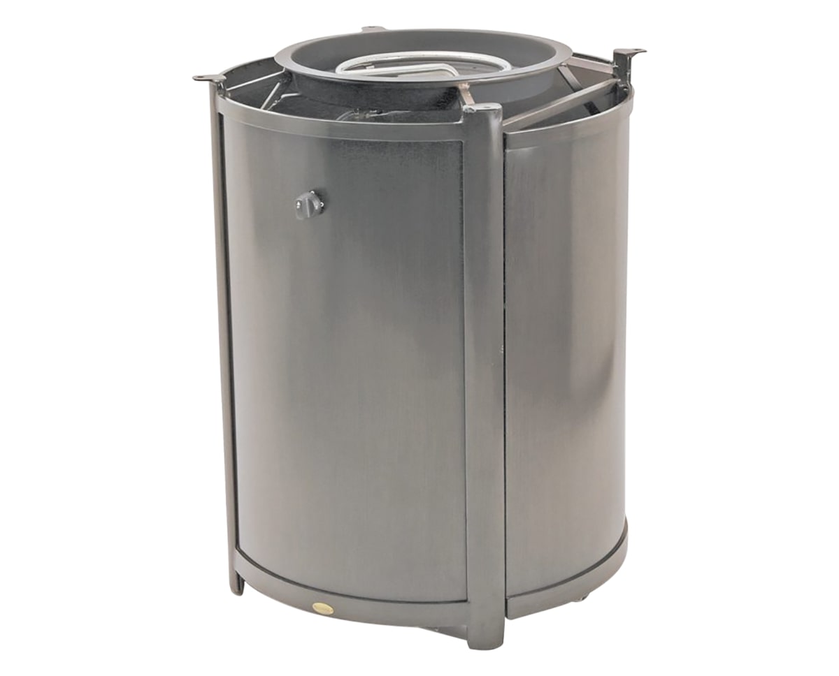 Elba Round Fire Pit Base w/Burner for 42in / 48in Round Top (Bar Height) | Ratana Fire Pits Collection | Valley Ridge Furniture