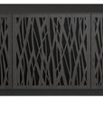 Charcoal Ash Veneer & Black Perforated Steel with Black Steel (Wheat) | BDI Elements 3 Door Storage Cabinet | Valley Ridge Furniture