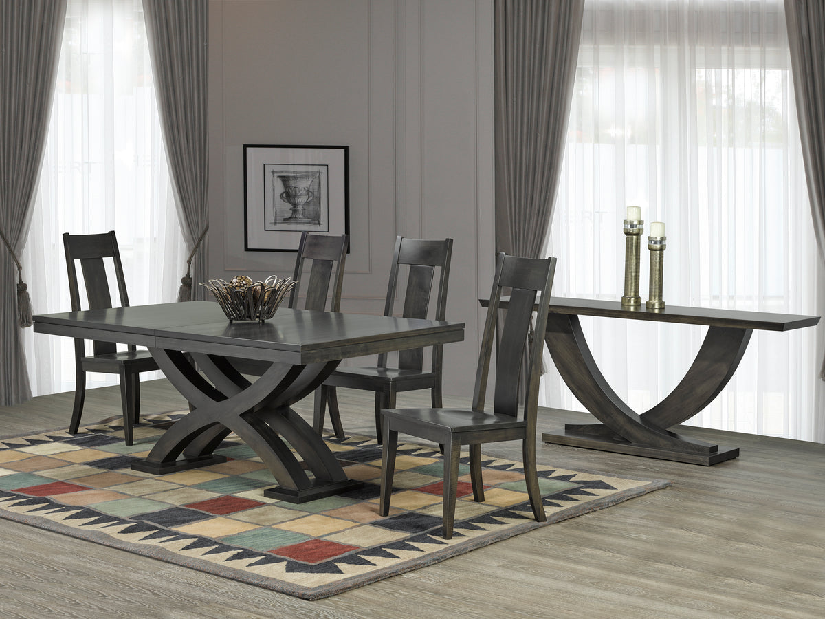 Table as Shown | Cardinal Woodcraft Empire Dining Table | Valley Ridge Furniture