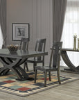 Table as Shown | Cardinal Woodcraft Empire Dining Table | Valley Ridge Furniture
