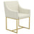 GL Metal Gold & Fabric TW | Canadel Modern Dining Chair | Valley Ridge Furniture
