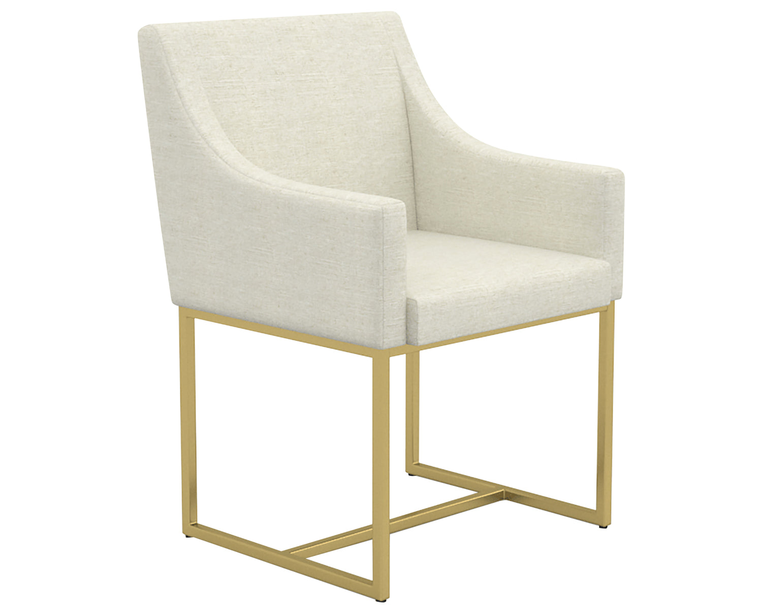 GL Metal Gold & Fabric TW | Canadel Modern Dining Chair | Valley Ridge Furniture