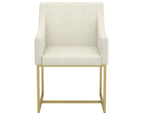 GL Metal Gold & Fabric TW | Canadel Modern Dining Chair | Valley Ridge Furniture