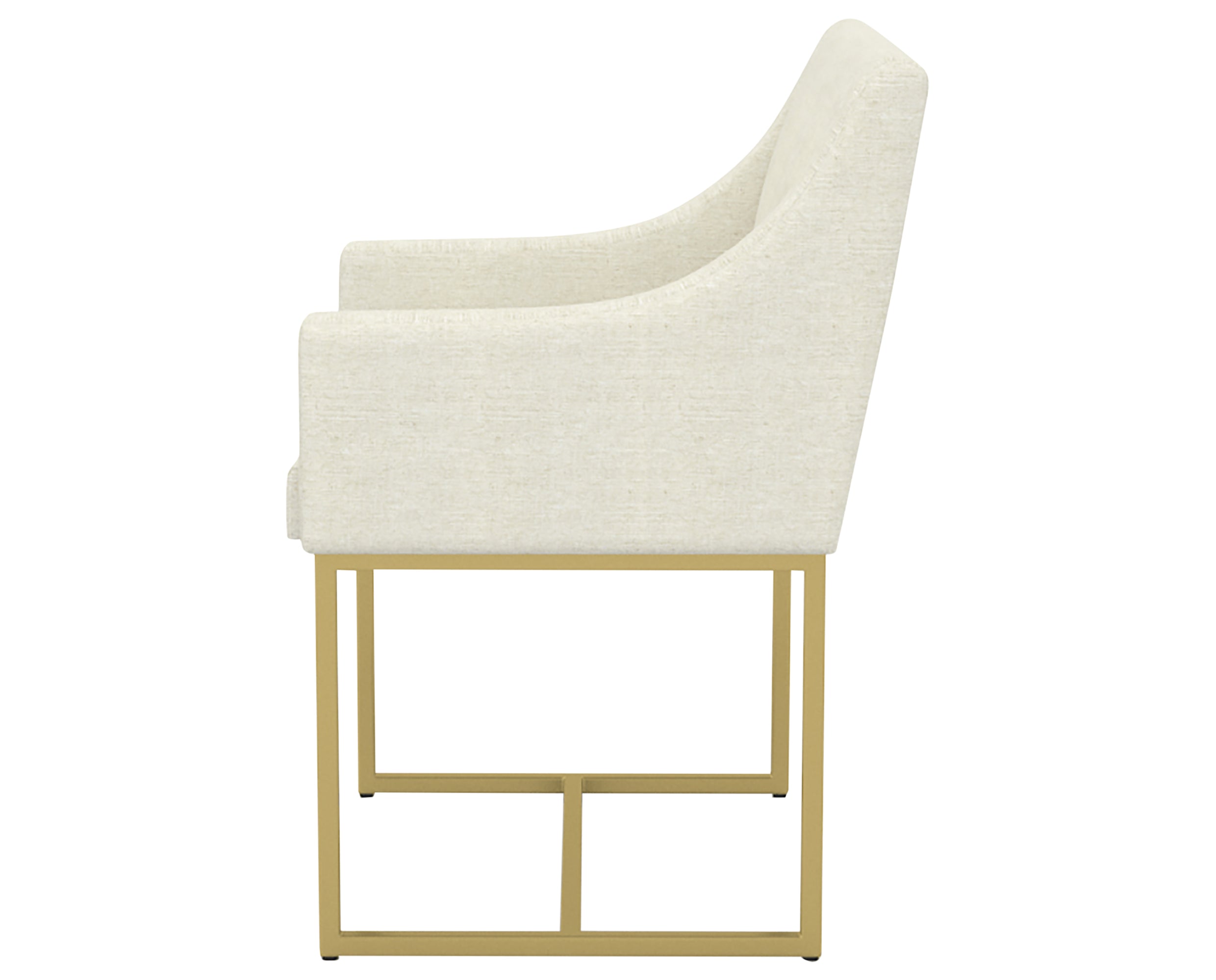 GL Metal Gold &amp; Fabric TW | Canadel Modern Dining Chair | Valley Ridge Furniture