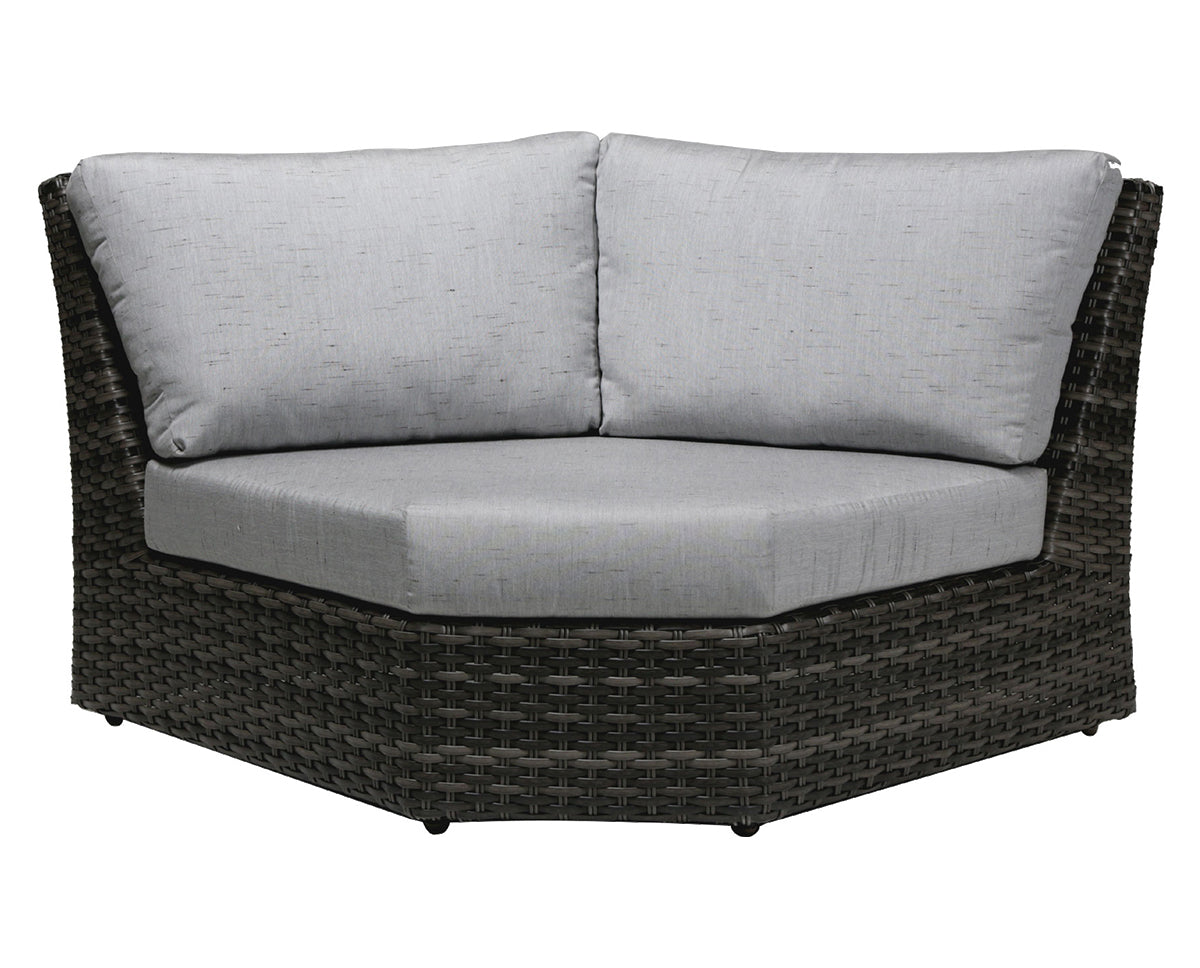 Curved Corner Chair | Ratana Portfino Collection | Valley Ridge Furniture