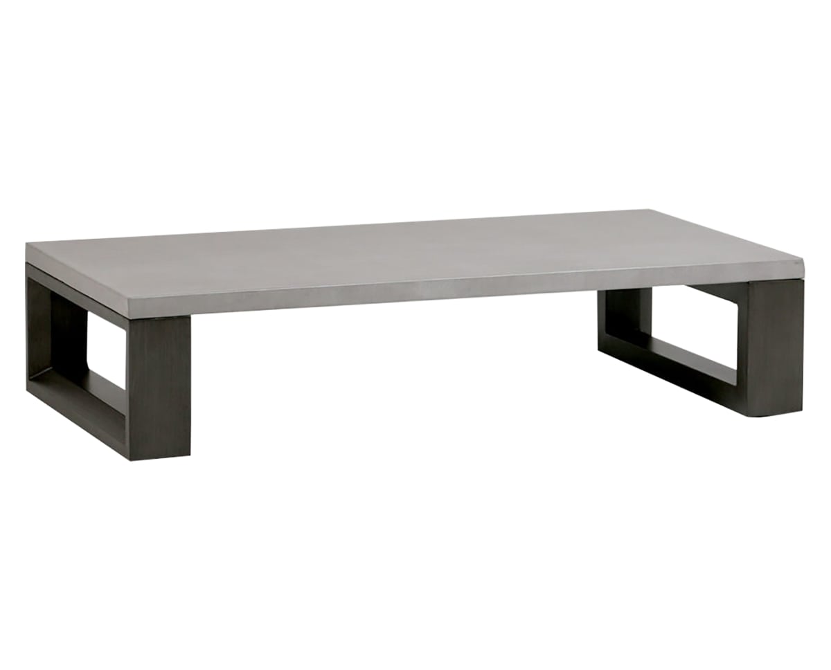 Coffee Table w/Aluminum Top | Ratana Element 5.0 Collection | Valley Ridge Furniture