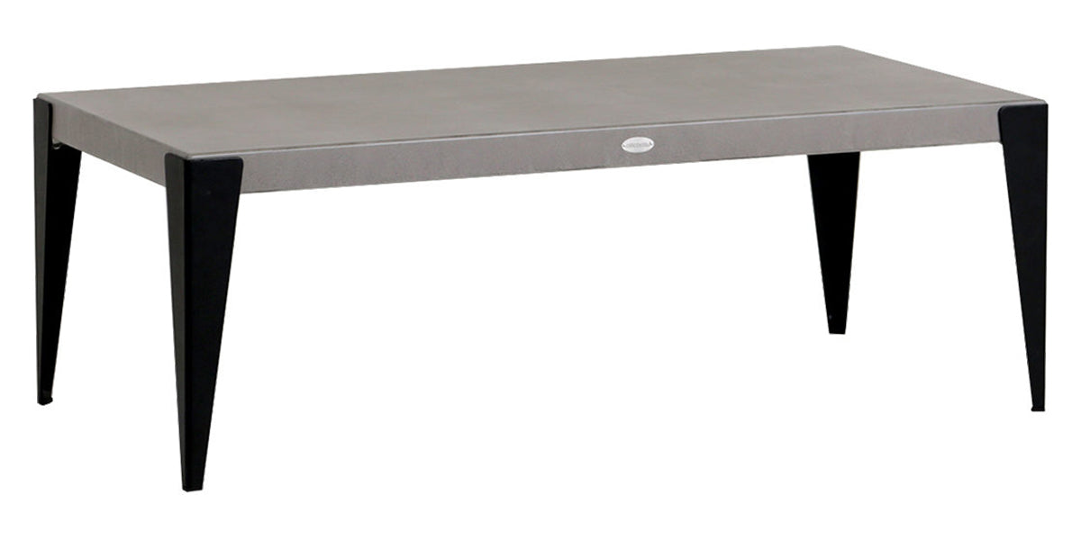 Coffee Table w/Aluminum Top | Ratana Genval Collection | Valley Ridge Furniture