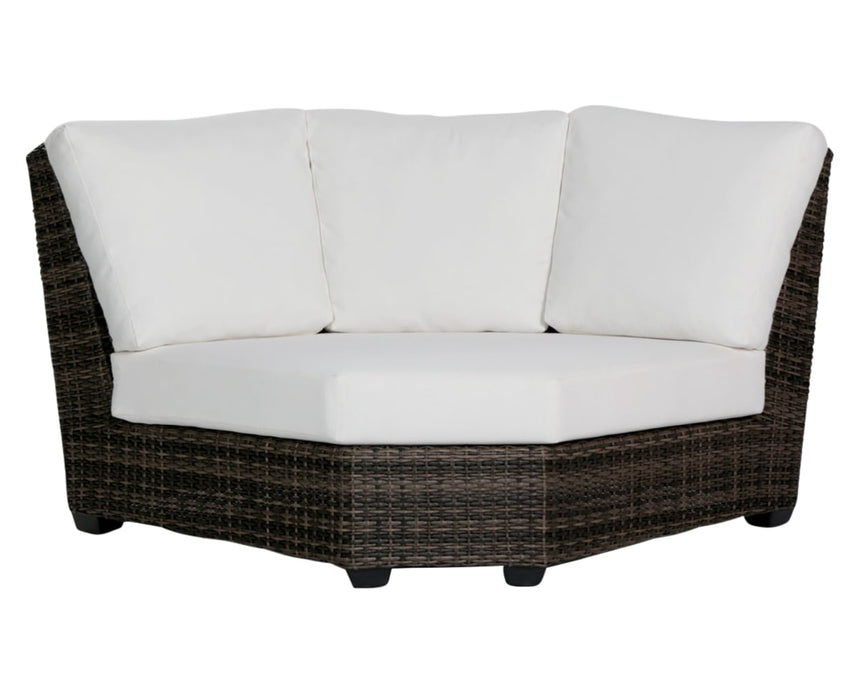 Curved Corner Chair | Ratana Coral Gables Collection | Valley Ridge Furniture