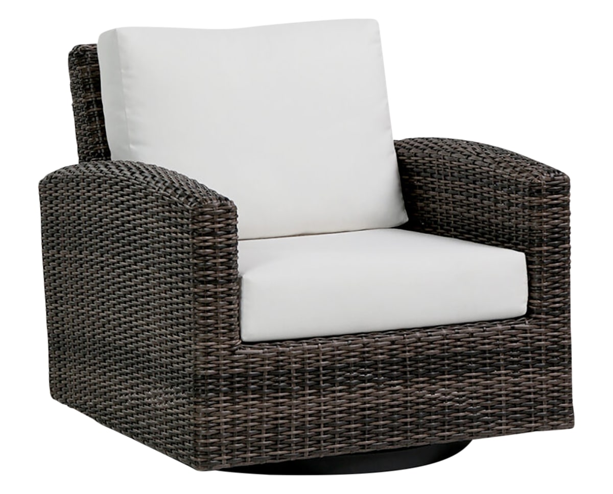 Swivel Gliding Club Chair | Ratana Coral Gables Collection | Valley Ridge Furniture