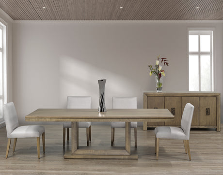 Table as Shown | Cardinal Woodcraft Fairbanks Dining Table | Valley Ridge Furniture