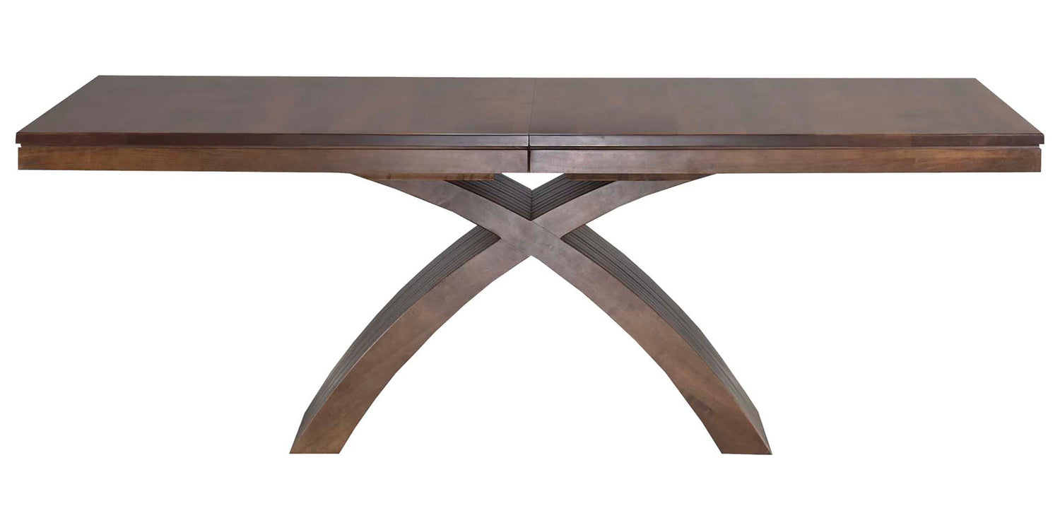 Table as Shown | Cardinal Woodcraft Fifth Avenue Dining Table | Valley Ridge Furniture