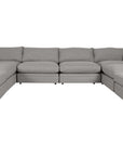 Dayo Fabric Dove | Camden Big Easy 5-Piece Sectional | Valley Ridge Furniture