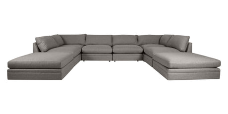 Dayo Fabric Gray | Camden Big Easy 5-Piece Sectional | Valley Ridge Furniture