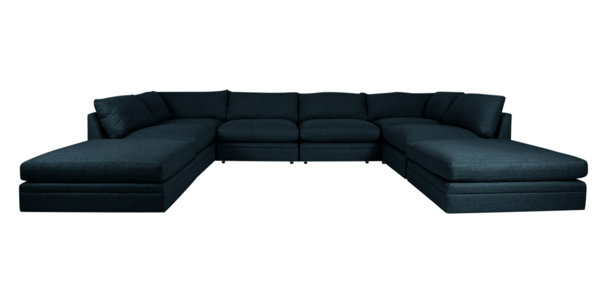 Dayo Fabric Lagoon | Camden Big Easy 5-Piece Sectional | Valley Ridge Furniture