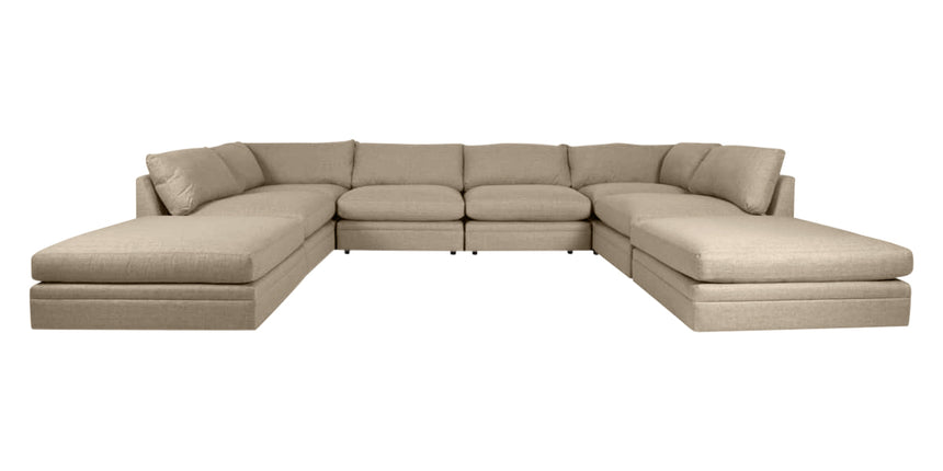 Dayo Fabric Linen | Camden Big Easy 5-Piece Sectional | Valley Ridge Furniture