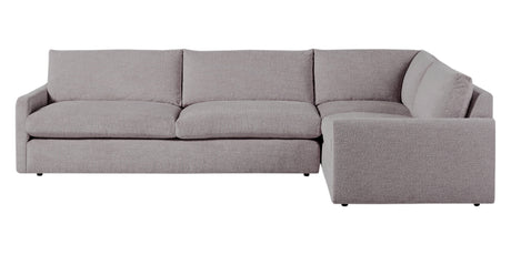Plush Fabric Greystone | Camden Sarah L Sectional | Valley Ridge Furniture