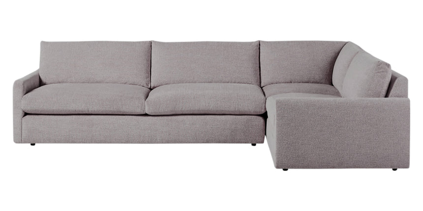 Plush Fabric Greystone | Camden Sarah L Sectional | Valley Ridge Furniture